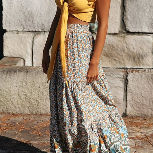 Bohemian maxi skirt - Picture 2 of 4